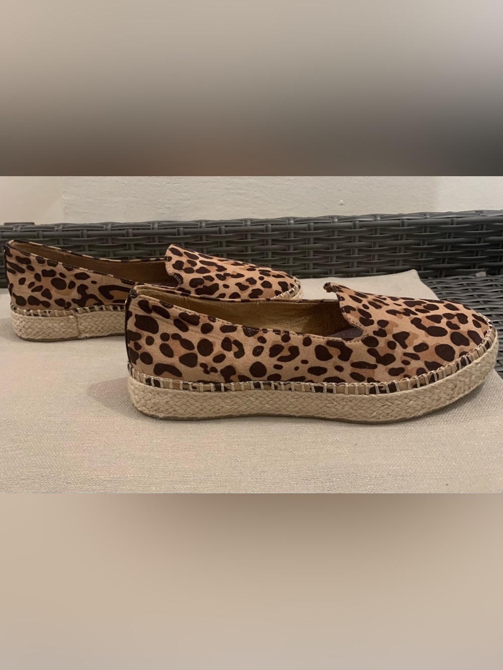 Dr Scholl's Be Energized Leopard Print Slip On Espadrilles • Sz. 6 1/2 - Picture 6 of 10